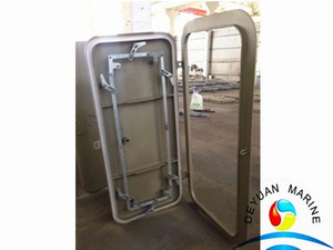 Ship Quick Acting Single Handle Aluminium Watertight Door 8mm Thickness