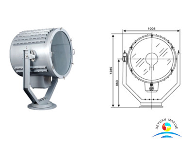 Marine Stainless Steel High Power TZ3-A Boat Searchlight