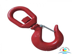 G80 Overhead Lifting S-322 Swivel Hoist Hooks with Latch