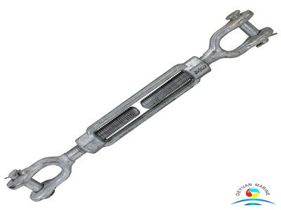 US Type Galvanized Carbon Steel Drop Forged Jaw and Jaw Turnbuckles