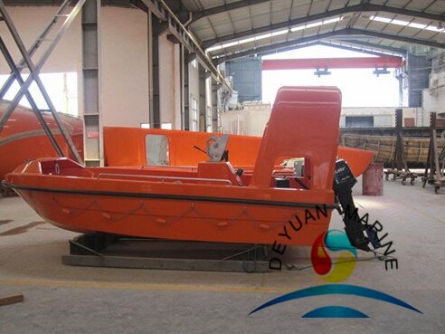 9 Persons Marine Offshore GRP Inflatable Fast Rescue Boat With Motor 