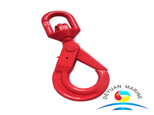 European Type G80 Alloy Steel Swivel Eye Self-locking Hooks