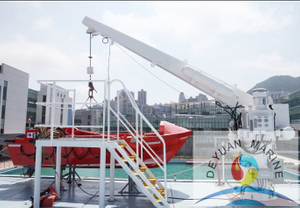 SOLAS Approve Marine High Speed Electric Rescue Boat Davit 