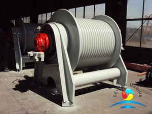 500KN Marine Single Drum Hydraulic Winch For Dredger