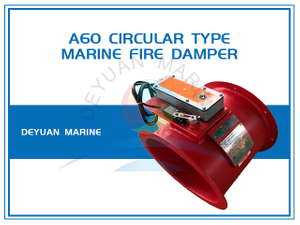 A60 Circular Round Type Marine Electric Fire Damper