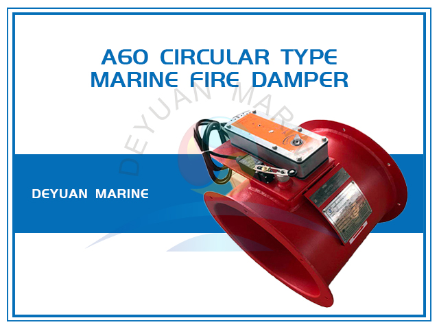 A60 Circular Round Type Marine Electric Fire Damper