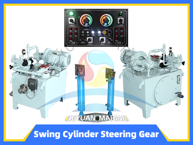 Ship Marine Swing Cylinder Type Hydraulic Driving Steering Gear 