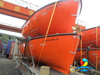 Fiberglass Open Type Lifeboat G.R.P Working Boat with Diesel Engine