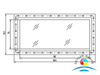 Ship Double-layers Hollowed Glass Soundproof Window With Aluminium Alloy Frame