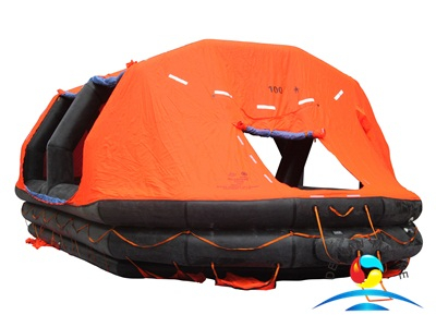 ASR Type 100 Persons Self-Righting Inflatable Life Raft With SOLAS A Pack